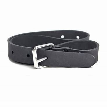 Black Marseillaise rubber weight belt