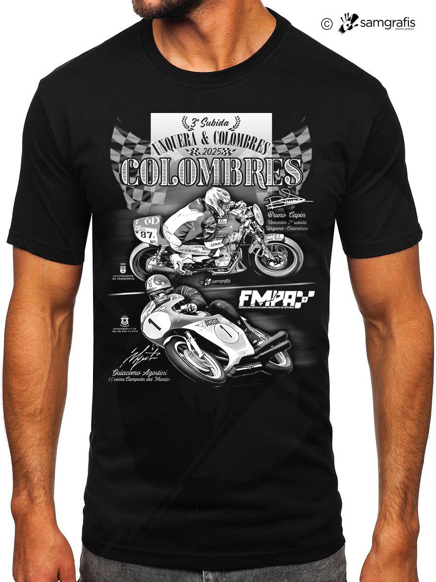 Camiseta Motos Subida 2025  Oficial Federación Asturiana