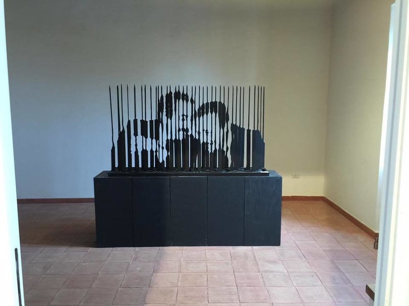 Scultura Anamorfica Dedicata a Falcone e Borsellino Anamorphic Sculpture