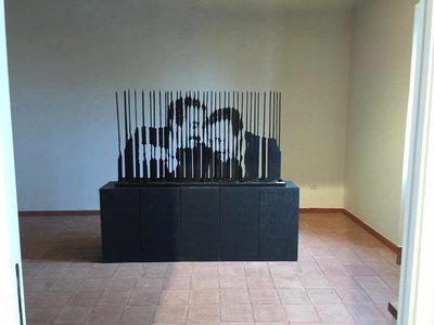 Scultura Anamorfica Dedicata a Falcone e Borsellino Anamorphic Sculpture