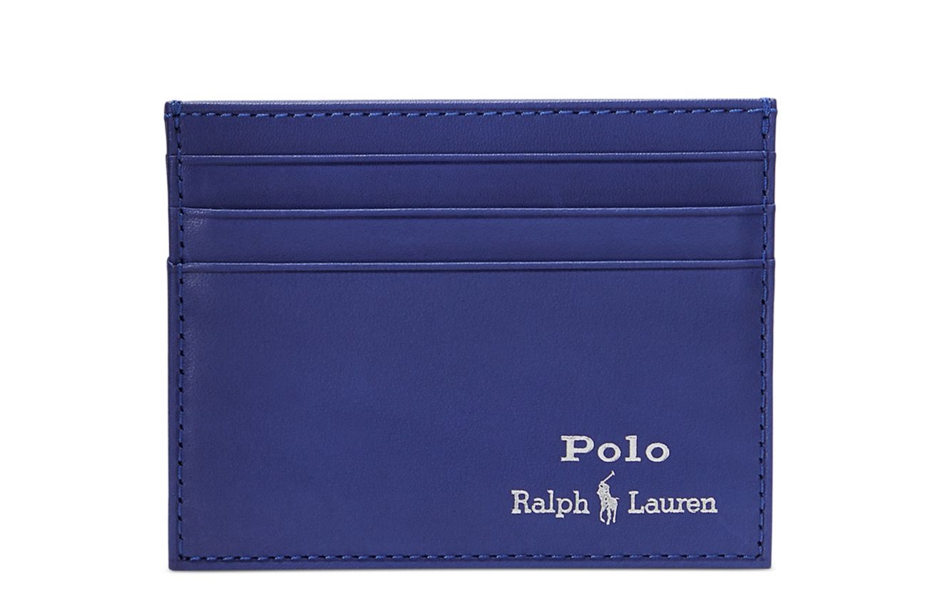 Suffolk Slim Leather Card Case Card Holder In Heritage Royal Blue