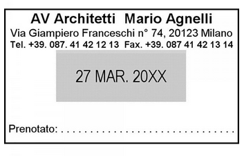 TRODAT DATARIO 5440 - TESTO 1+1RIGHE - MM 41x24