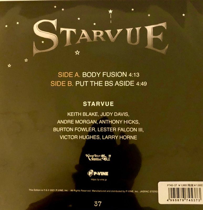 Starvue - Body Fusion / Put The Bs Aside (7")
