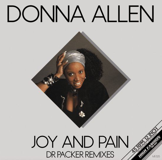 DONNA ALLEN - JOY AND PAIN (DR PACKER REMIXES) 12&quot; - Black vinyl