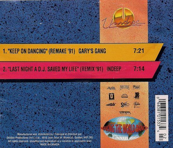 Gary's gang - Keep on Dancin'  - CDM