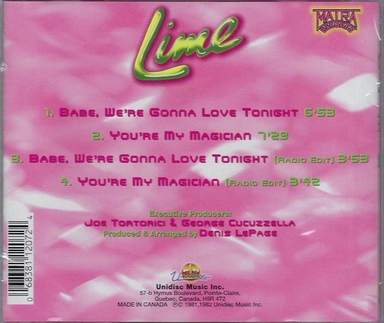 Lime - Babe Were Gonna Love / Youre M - CDM