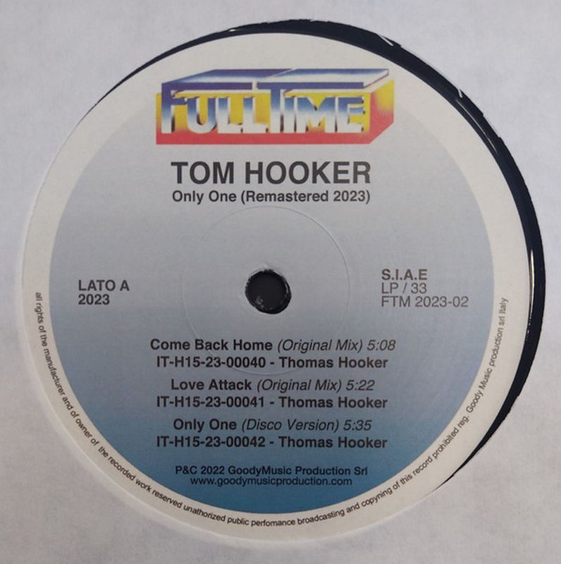 Tom Hooker – Only One (Remastered) - LP