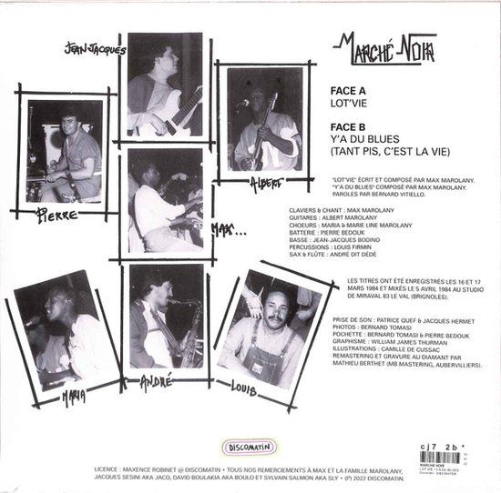 Marché Noir – Lot'Vie / Y'a Du Blues (Tant Pis, C'est La Vie) - 12" reissue 2022