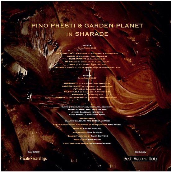 Pino Presti &amp; Garden Planet - in sharade - LP