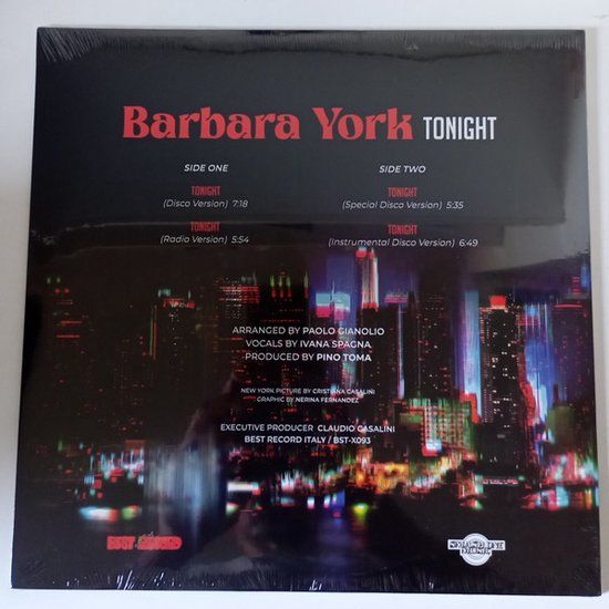 Barbara york - tonight - 12"reissue