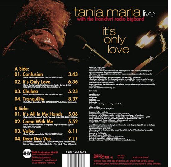 Tania &amp; Her Bigband Maria - It's Only Love - lp