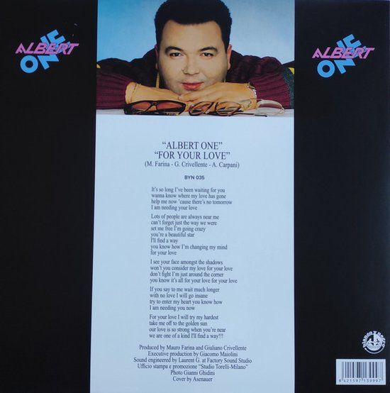 Albert One ‎– For Your Love - 12" groen vinyl