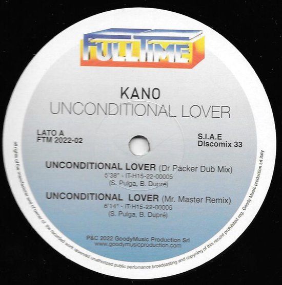 Kano – Unconditional Lover - 2022 uitgave - 12&quot;