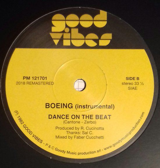 Boeing – Dance On The Beat - 12 inch repress 2018
