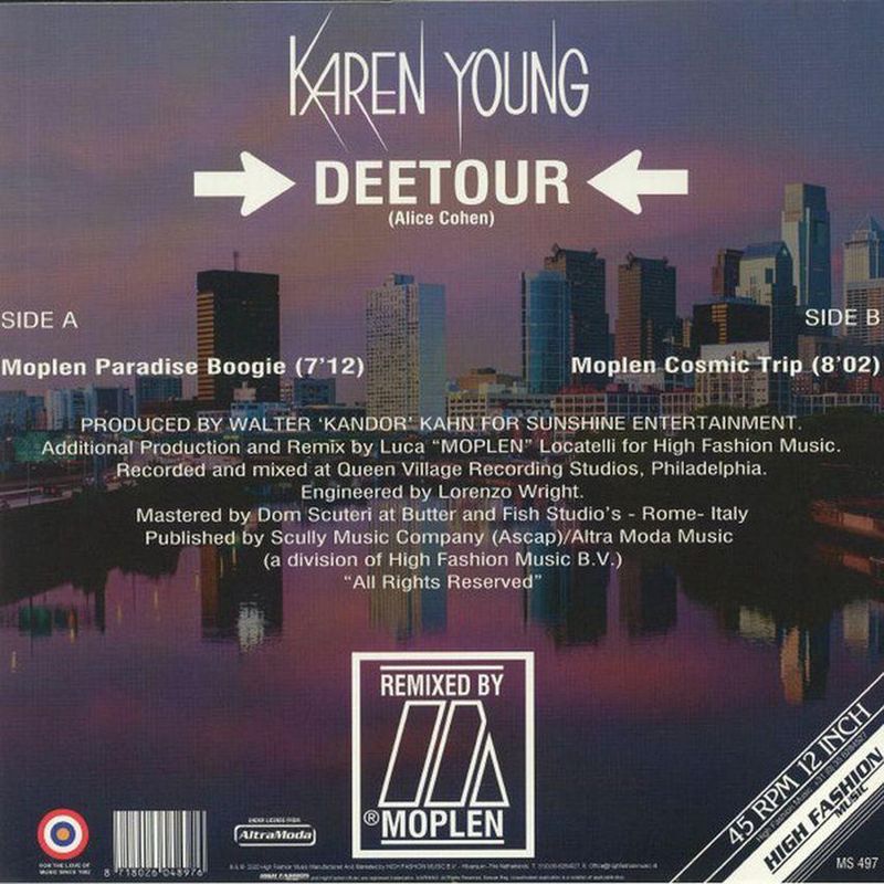 Karen Young ‎– Deetour (Moplen Remixes) 12″