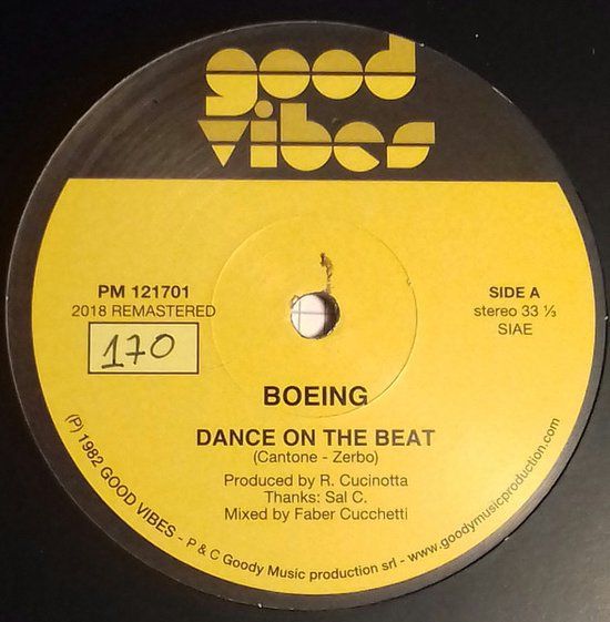 Boeing – Dance On The Beat - 12 inch repress 2018