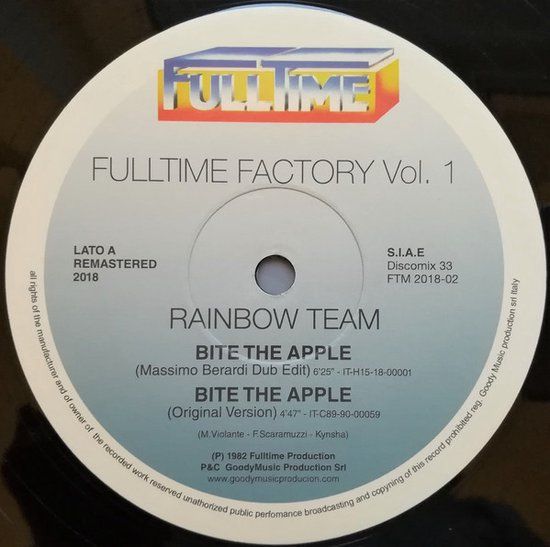 Rainbow Team / Selection – Fulltime Factory Vol. 1 -12&quot;