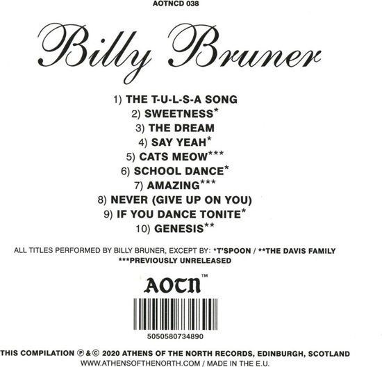 Billy Bruner -Billy Bruner - cd