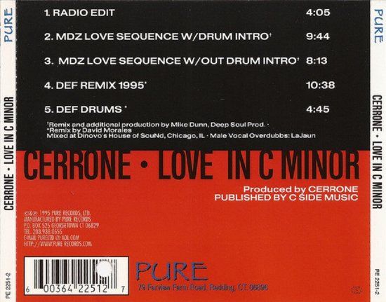 Cerrone – Love In C Minor - CDM