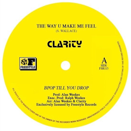 Clarity - Way U Make Me Feel - 12&quot;