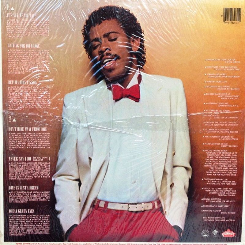 Cliff Dawson – Never Say I Do (If You Don't Mean It) - LP