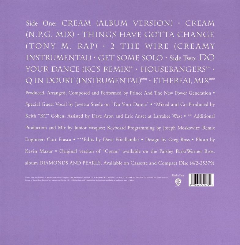 Prince - Cream (12" Single)