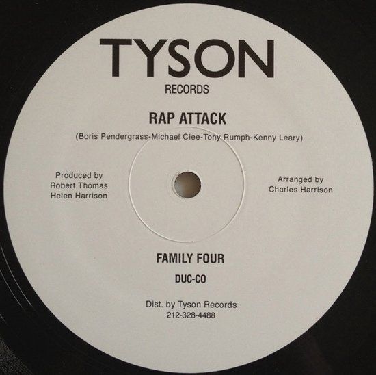 Family Four – Rap Attack - 12&quot; reissue