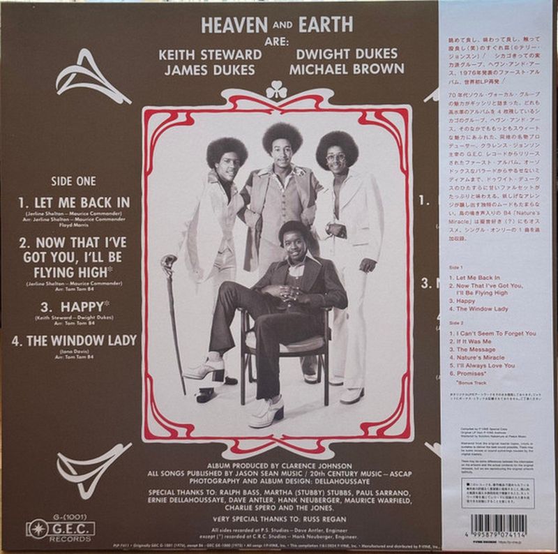 Heaven And Earth - I Can't Seem To Forget You (LP)