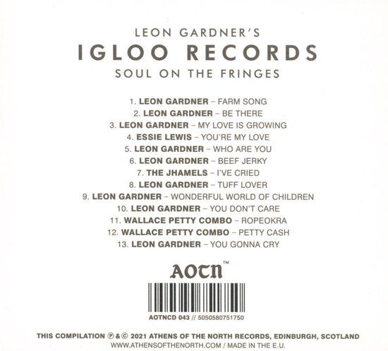 Leon Gardners Igloo Records   cd