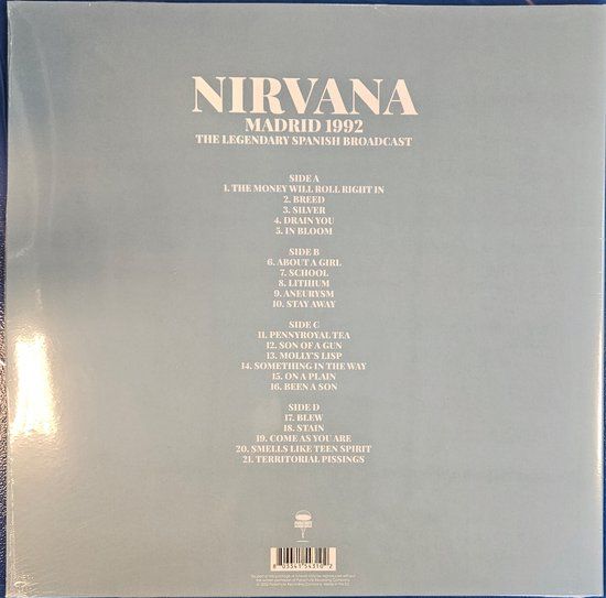 Nirvana - Madrid 1992 - 2lp