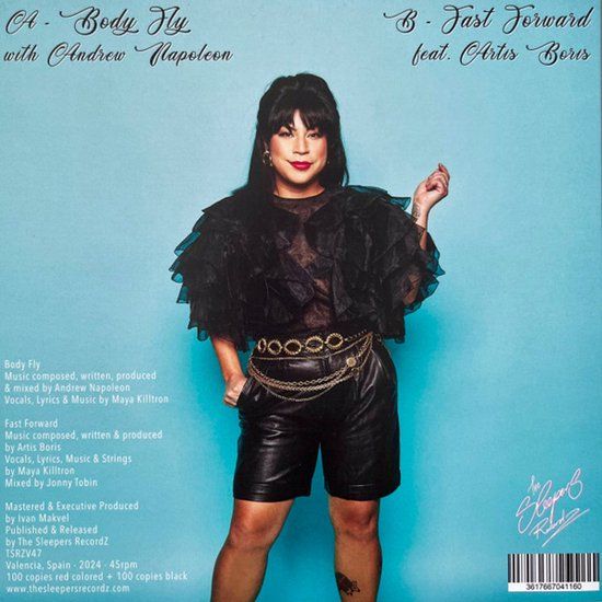 Maya Killtron, Andrew Napoleon , Artis Boriss ‎– Body Fly / Fast Forward - 7" Red vinyl
