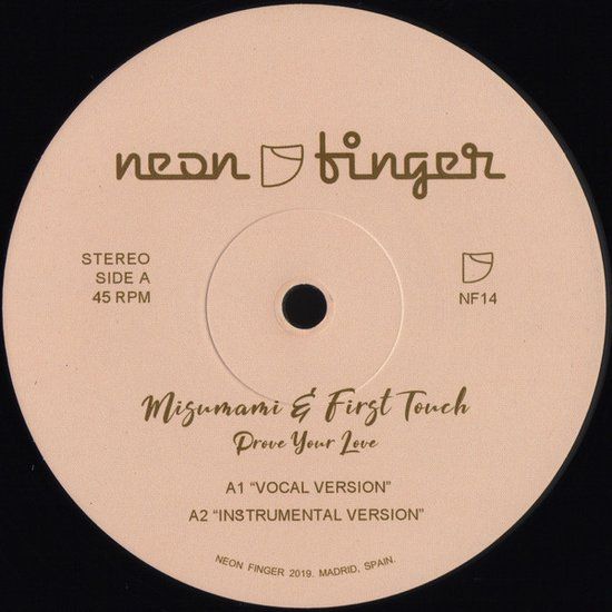 Misumami &amp; First Touch – Prove Your Love - 12&quot;