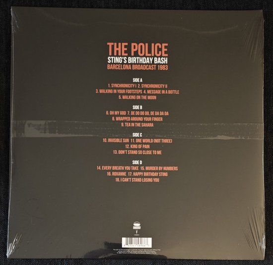 The Police - Sting's Birthday Bash - 2 lp