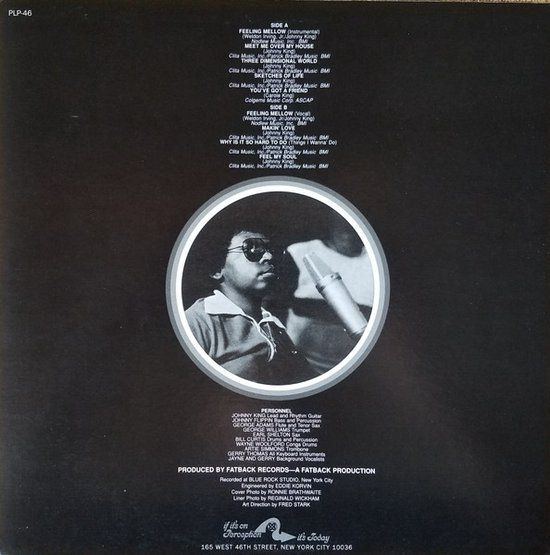 The Fatback Band Featuring Brother, Johnny King – Feel My Soul - reissue lp