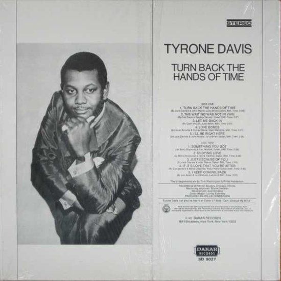 Tyrone Davis – Turn Back The Hands Of Time - LP- reissue
