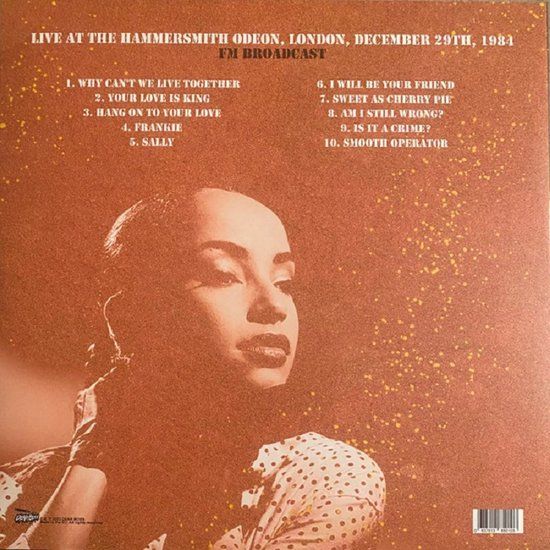 sade  - Making Hearts Ache - The Hammersmith Odeon Broadcast - lp
