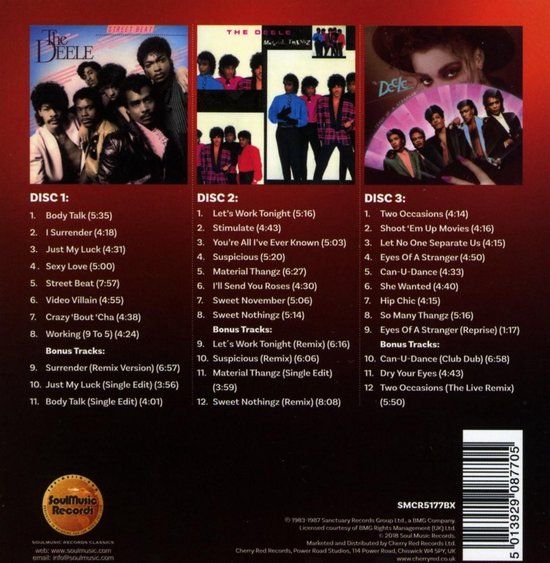 The Deele -Street Beat / Material Thangz /Eyes Of A Stranger