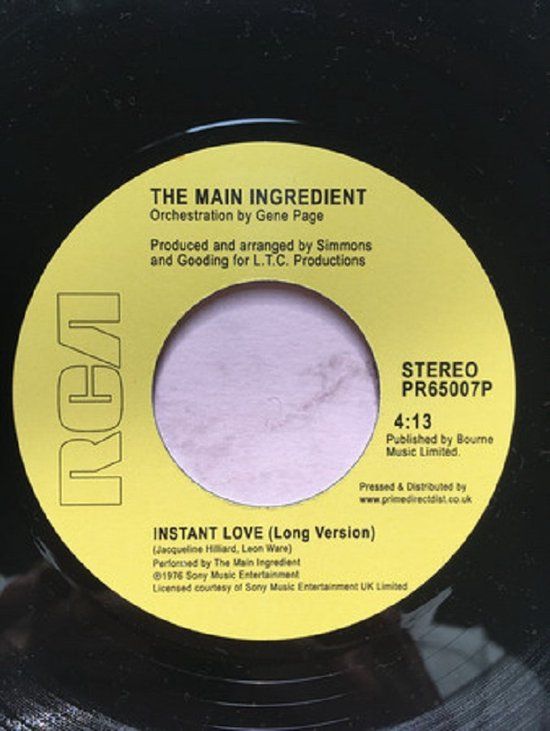 Main Ingredient - 7-work To Do -7&quot;