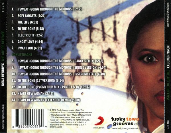 Nona Hendryx - Art Of Defense - cd  cut out in jewelcase