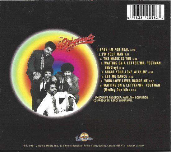 the Originals - Baby I'm For Real -cd