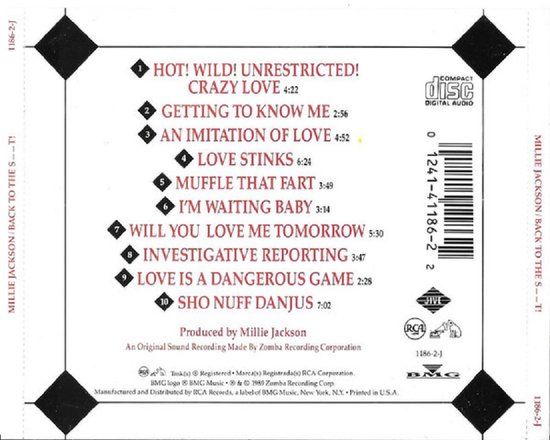 Millie Jackson - Back to the Shit - cd