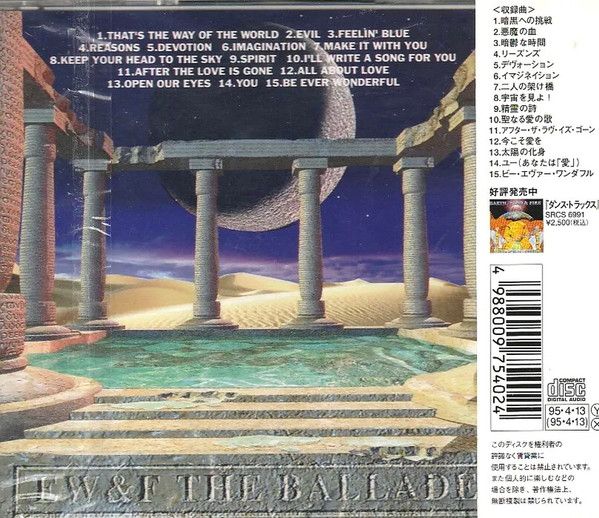 Earth , wind &amp; Fire -Ballade - cd als nieuw + obi strip