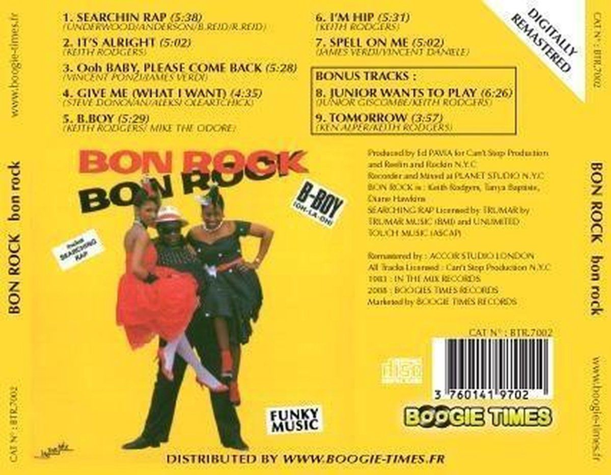 Bon Rock – B-Boy (Oh-La-Oh) - cd
