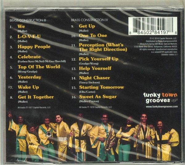 Brass Construction – Brass Construction III &amp; IV -cd