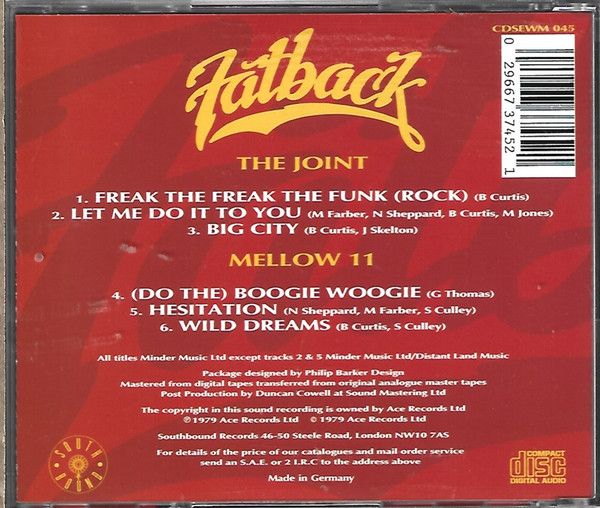 Fatback– Brite Lites / Big City - cd