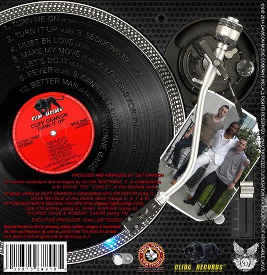 Cliff Dawson - Turn it up - CD