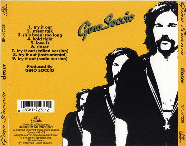 Gino Soccio – Closer - cd