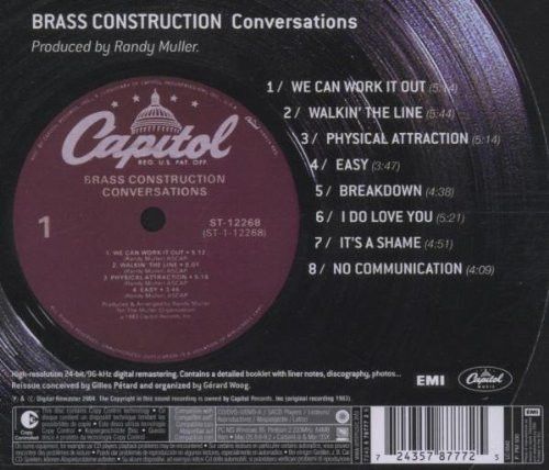 Brass Construction – Conversations - cd met   lichte krasjes