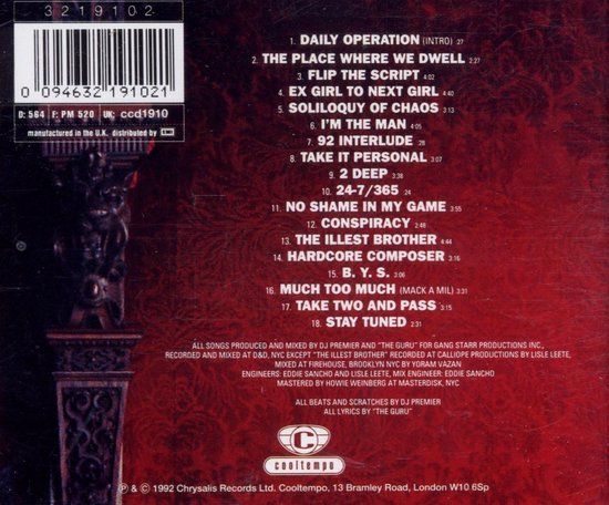 Gang Starr – Daily Operation - cd