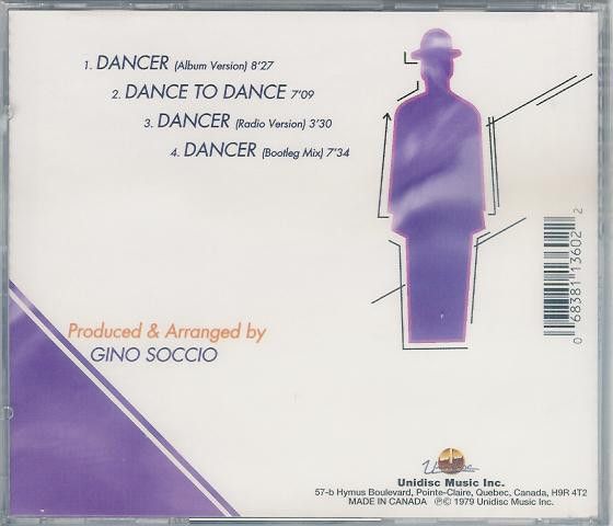 Gino Soccio – Dancer - cd single